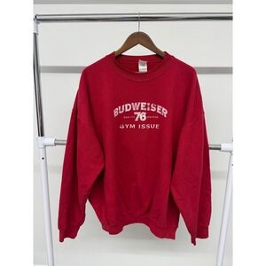 Vintage Budweiser Gym Issue‎ Sweatshirt Red Size 2x